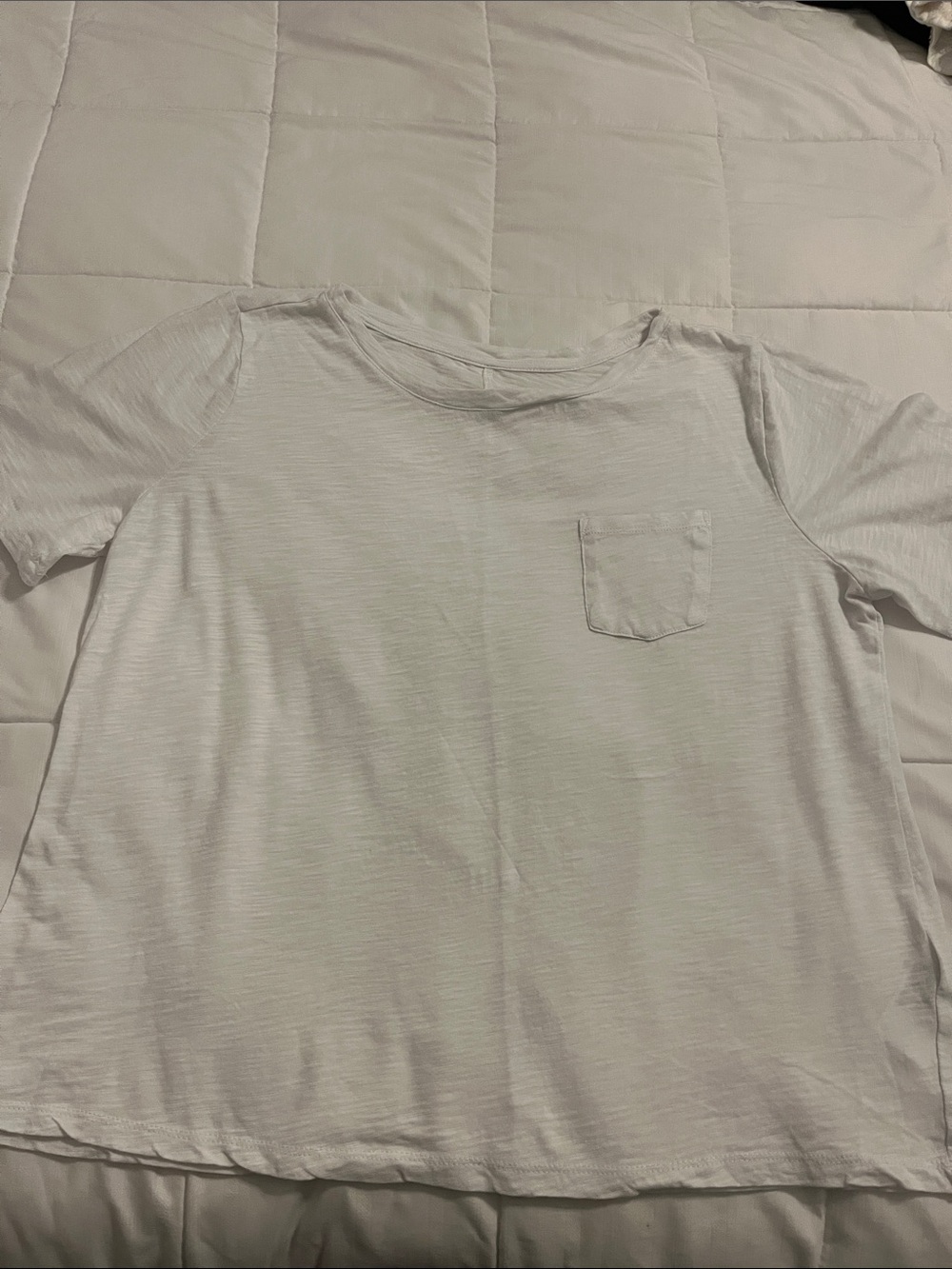 LAST CHANCE! Studio White Short-Sleeve Pocket Tee